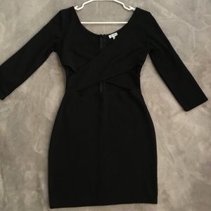 Tobi black bodycon mini dress